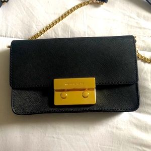 Michael Kors black crossbody small handbag